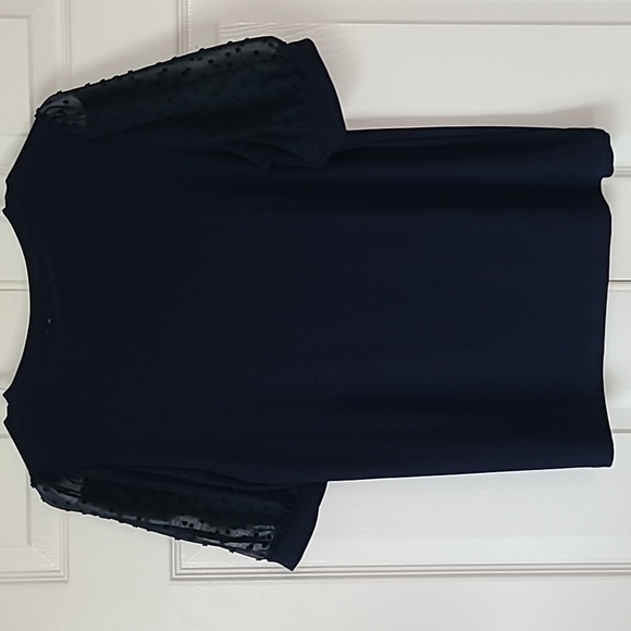 CeCe Blue Fitted Embellished Blouse - Picture 5 of 5